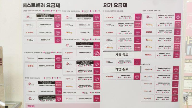 韓国現地格安SIM